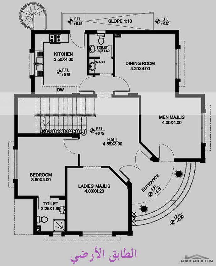 تخطيط منزل 150 متر