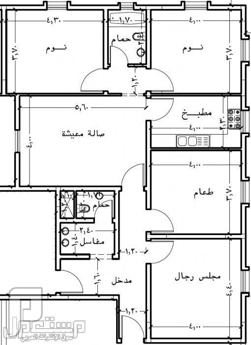 تصميم بناء منزل 150 متر