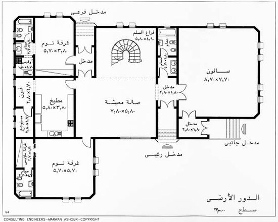 خرائط معمارية للمنازل صغيرة