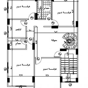 رسم هندسى لمنزل