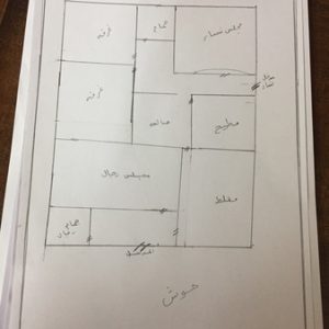 مخطط بيت شعبي دور واحد