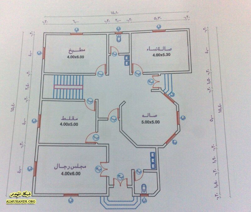 مخطط فيلا صغيرة