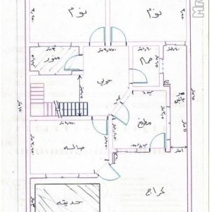 مخطط منازل جزائرية 130م