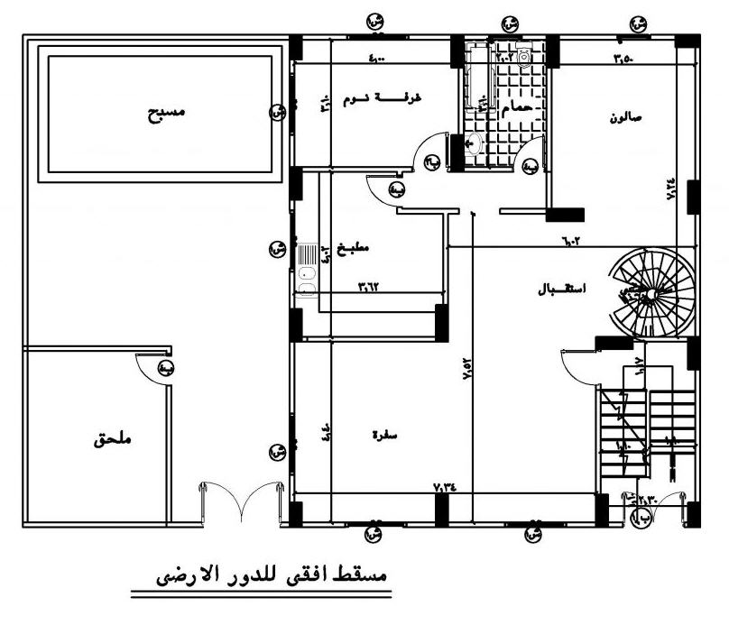 مخططات فلل صغيرة 200 متر مربع